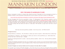 Tablet Screenshot of mannakinlondon.co.uk